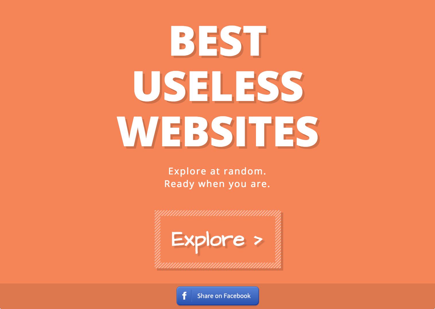 overliggende konsol Tekstforfatter Best Useless Websites | Click the bored button